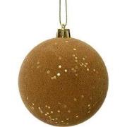 Kerstbal kunststof d8 cm gmbr kerst