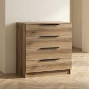 Ladekast Kala Plus Walnoot Melamine 73x77x42 cm