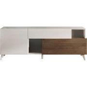 TV-meubel met 2 deuren, 1 lade en 2 nissen L180 cm - MALA