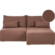 NERBO - Hoekbank - Bruin - Linkszijdig - Bouclé