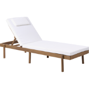 MARCETELLI - Ligstoel - Wit - Gecertificeerd acaciahout