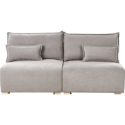 NERBO - Driezitsbank - Grijs - Polyester