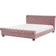 AVALLON - Waterbed - Roze - 180 x 200 cm - Fluweel