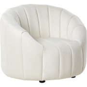 MALUNG - Fauteuil - Gebroken wit - Fluweel