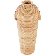 ELATIA - Decoratieve vaas - Natuurlijk - 50 cm - Rotan