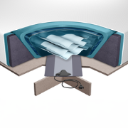 WASSERMATRATZEN SET - Waterbed - Wit - Schuimstof