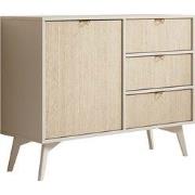 Meubella - Dressoir Essence - Beige - Licht eiken - 106 cm