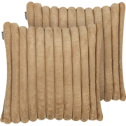 RAKYA - Sierkussen set van 2 - Lichtbruin - Polyester