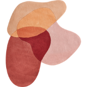 SINJUWI - Vloerkleed - Meerkleurig - 140 x 140 cm - Wol