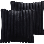 RAKYA - Sierkussen set van 2 - Zwart - Polyester