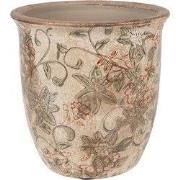 Clayre & Eef Bloempot Ø 13x13 cm Beige Keramiek
