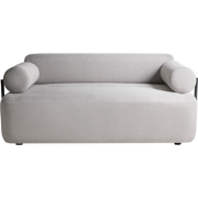 ELVA - Tweezitsbank - Lichtgrijs - Stof