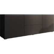 Meubella - TV-Meubel Vico - Zwart - 180 cm