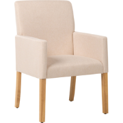 ROCKEFELLER - Eetkamerstoel - Beige - Polyester