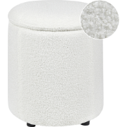 MARYLAND  - Poef - Gebroken wit - 38 cm - Bouclé