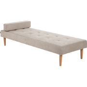 NIORT - Chaise longue - Beige - Polyester