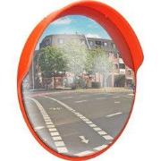 Verkeersspiegel Ø 30 cm met draaibare beugel Rood