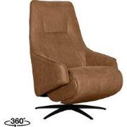 LABEL51 Elektrische Fauteuil Odense - Cognac - Micro Suede - One Size