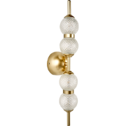 ARAS - Wandlamp LED - Goud - Glas