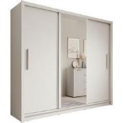 Meubella - Blue - Kledingkast met schuifdeuren - Wit - 248x62x215 cm