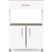 Keukenmeubel met 2 deuren en 1 lade, decor eiken kronberg en mat wit, ...