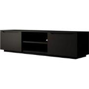 Meubella - TV-Meubel Fairmont - Mat zwart - 160 cm