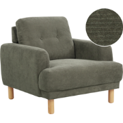 TUVE - Fauteuil - Donkergroen - Corduroy