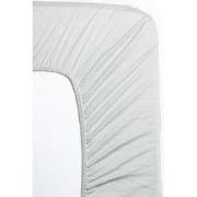 Hotel Home Collection - Jersey Hoeslaken - 140x200+30 cm - Zilver Grij...