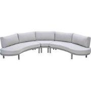 Potenza aluminium loungeset - taupe - valley sand