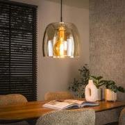 Hanglamp Dain 1-lichts Amberkleurig Glas