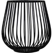 Set van 2 metalen theelichten-12x13cm-Zwart-Housevitamin