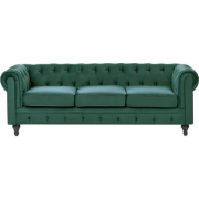 CHESTERFIELD - Chesterfield bank - Smaragdgroen - Fluweel