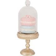 Clayre & Eef Decoratie Beeld Macarons Ø 7x17 cm Goudkleurig Kunststof