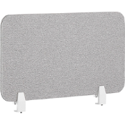 WALLY - Bureauscherm - Lichtgrijs - 80 cm - Polyester