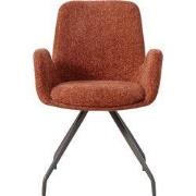 PTMD - Eetkamerstoel Athena - Bruin - 63x60x86.5cm