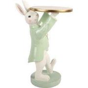 Clayre & Eef Decoratie Beeld Konijn 19x14x28 cm Wit Kunststof