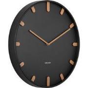 Karlsson - Wandklok Grace - Zwart- Ø40cm