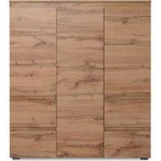 Buffet met 3 deuren, 4 laden en 5 planken - L116 x H131cm