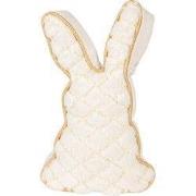 Clayre & Eef Deurstopper Konijn 20x7x31 cm Wit Polyester