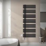 Design badkamer radiator Ijzer EM 600x1600 mm zwart mat met 900W verwa...