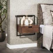 Hoyz Collection - Nachtkastje Air Solid 1 Lade - Massief Acacia Bruin