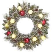 Black Box Trees Kaprun Kerstkrans met LED Verlichting - Kerst Krans Ø4...