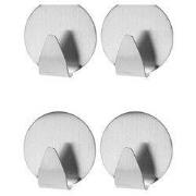 Handdoekhaken 4 Stuks – Ø 3.5 cm - RVS