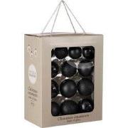 Mica Decorations Kerstballen Set - 26 Stuks - Ø7 cm - Glas - Zwart