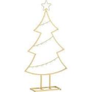 Mica Decorations Decoratie boom goud - l40xb12xh78,5cm
