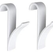 Handdoekhaak set 2 stuks Radiator Kunststof - Wit