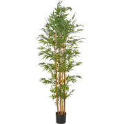 BAMBOO - Kunstplant - Groen - 220 cm - Synthetisch