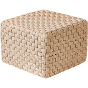 NALLI - Buitenpoef - Lichtbeige - Synthetisch materiaal