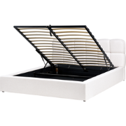 BASTON - Bed met opbergruimte - Off-white - 160 x 200 cm - Stof