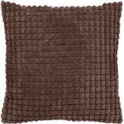 ROME - Sierkussen 45x45 cm - 100% polyester - effen kleur - Chocolate ...